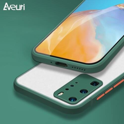 Luxury Square Silicone Phone Case For Huawei P30 P40 Pro P40 Lite Mate 30 40 Pro Nova 7i 7 SE Honor 30 30S 9X X10 Hard PC Cover