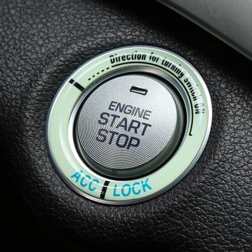 Luminous Car Start Stop Ignition Key Ring for Renault Koleos Fluenec Kangoo Latitude Sandero Kadjar Captur Talisman Megane RS