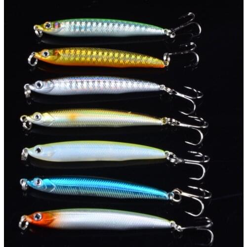 TQEXSZ 1pcs Pencil Fishing Lure Wobbler with 6# Hooks Floating Hard Bait Fishing Tackle Pesca Carp Crankbait 3D Eyes 7cm 10g