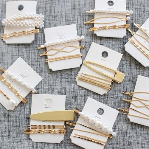 3Pcs/Set Pearl Metal Hair Clip Hairband Comb Bobby Pin Barrette Hairpin Headdress Accessories Beauty Styling Tools New Arrival