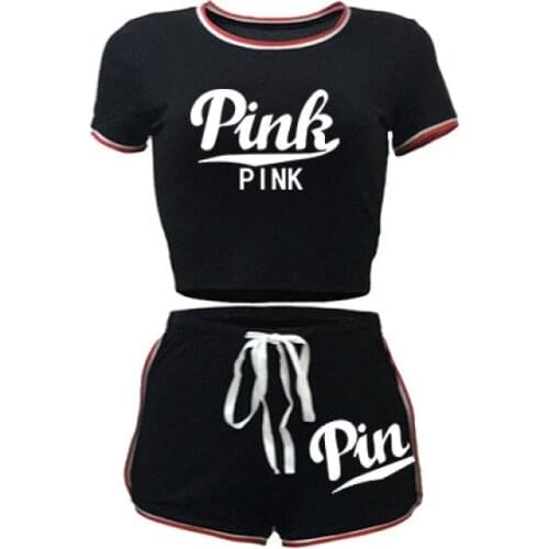 Women Tracksuit Set Womens Shorts Tops+Shorts 2 Pieces Sets Womens Summer Suit Women Clothing Sportswear Running Suit Summer