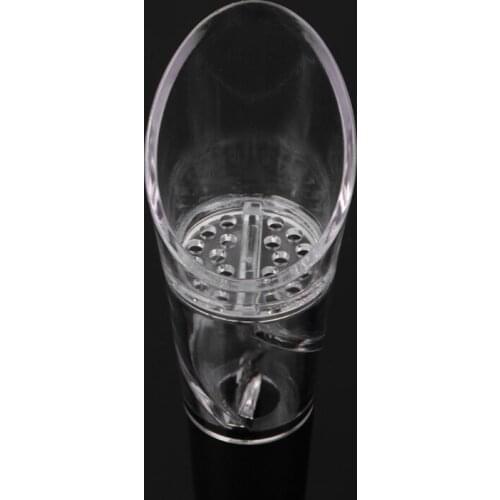 1Pc Cross Flowing Wine Aerating Pourer Spout Decanter Aerator Quick Pouring