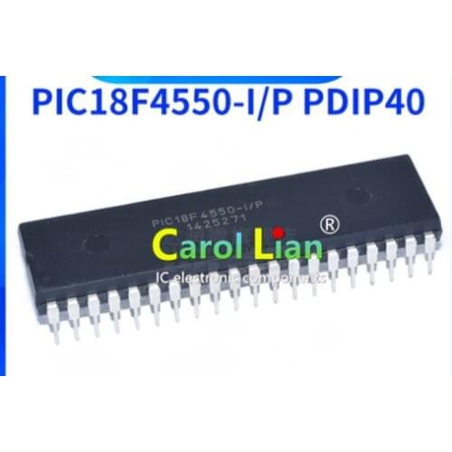 1PCS PIC18F4550-I/P Marca original novo