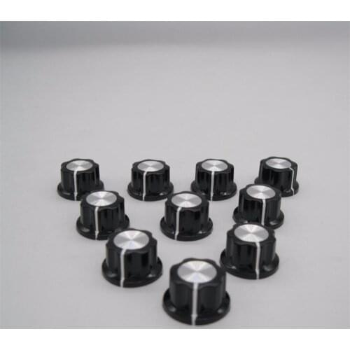 10pcs MF-A01 bakelite potentiometer potentiometer knob cap diameter 19.5MM copper core inner hole 4.2mm