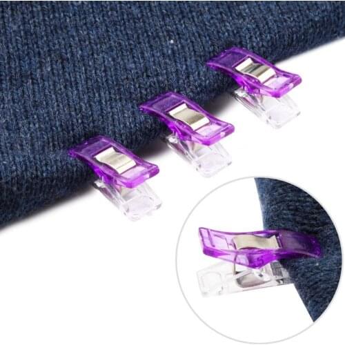 10pcs Job Foot Case Multicolor Plastic Clips Hemming Sewing Tools Sewing Accessories Sewing DIY Crafts Patchwork Sewing Clip