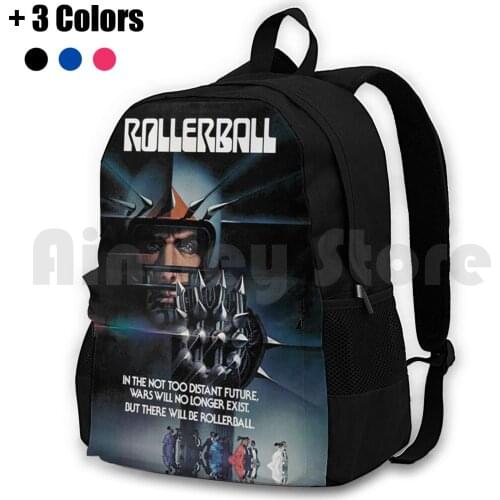 Rollerball 1975 Outdoor Hiking Backpack Waterproof Camping Travel Rollerball Roller Ball Caan James Caan Movies Cult Movie Film