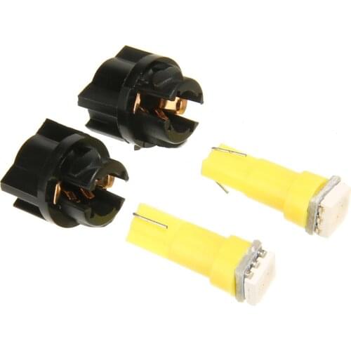 30pcs Car Auto T5 T10 5050 SMD Car LED Light Bulbs Instrument Panel Dashboard Light Bulbs Lamp 12V 5 Kind Color Car Lights
