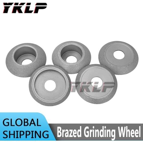 75mm Brazed Grinding Wheel Diamond Abrasive Disc 10/15/20/25/30 mm for Stone Ceramic Marble Granite Concrete 46Grit V