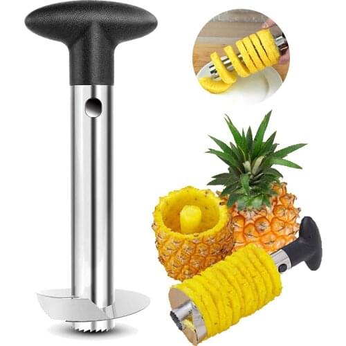 BalleenShiny Simple And Practical Stainless Steel Pineapple Knife Kitchen Gadgets For Peeling Pineapple And Fruit Pitting