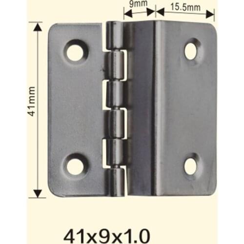 Freeshipping 41*9*1mm Iron Metal Hinge Sewing Machine Folding Table Furniture Flip Tray Hinges Big Door Hinges