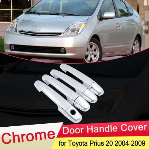 For Toyota Prius XW20 Touring 2004 2005 2006 2007 2008 2009 Chrome Door Handle Cover Trim Set Car Cap Catch Styling Accessories
