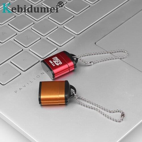Kebidumei High Speed Mini USB 2.0 Micro SD TF Memory Card Reader For PC Laptop Plastic Phone Camera
