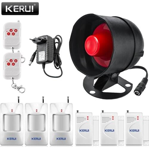 KERUI Wireless Home Security Burglar Alarm System Easy setting Simple Operate 120dB Loud Speaker Doorbell Emergency Function