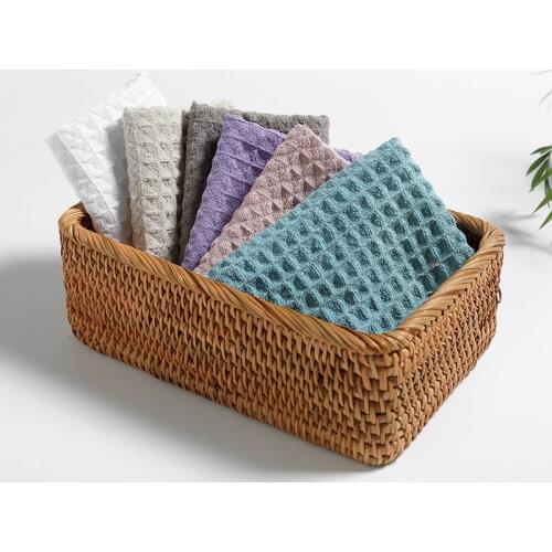 30 * 30cm Waffle square handkerchief pocket towel strong absorbent and soft high quality unisex