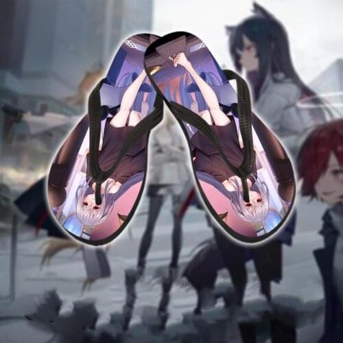Summer Anime Slippers Arknights Exusiai Amiya Anti Slip And Breathable Men And Women Adult Chilidren Home Shoes