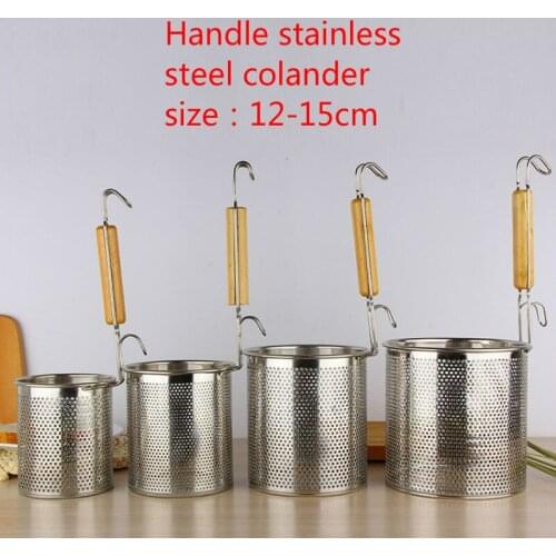 Funnels Powder Filter Mesh Rice Noodle Spoon / Large Colander / Stainless Steel Slip Net Kitchen Tool
