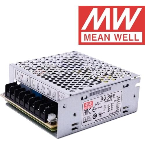 Mean Well RQ-50 Series AC/DC 50W Quad Output Switching Power Supply meanwell online store