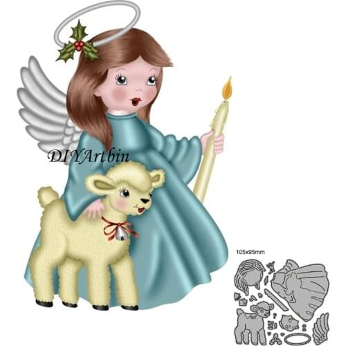 Christmas Girl metal cutting dies Birthday Card making Metal Fustelle Metalliche Per Scrapbooking Die Cuts For Paper Crafting