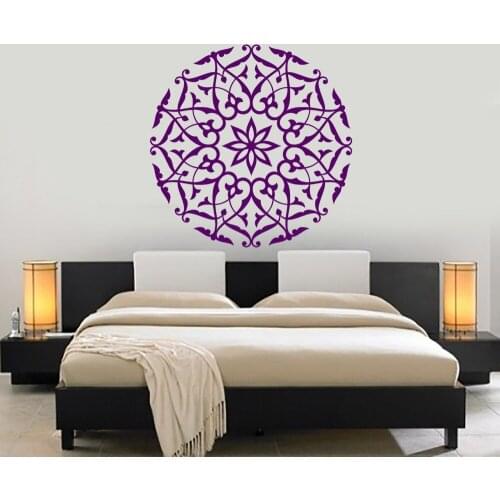 YOYOYU Wall Decal Mandala Flower Art Wall Stickers Modern Design Home Decoration Accessories Wall Stencil Removable Decor JM50