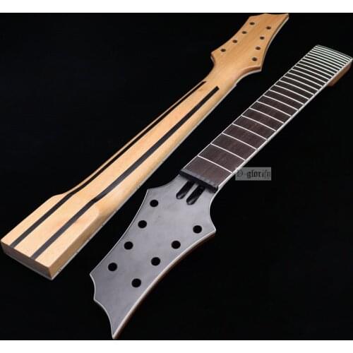 New 8 string Electric Guitar Neck Rosewood fingerboard mahogany Guitar neck assembly DIY 24 Fret Guitar accessories part