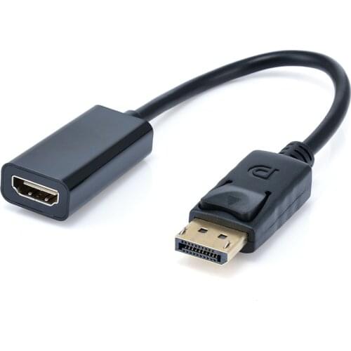 Display Port DP to HDMI-compatible Cable Adapter 1080P DP Male to HDMI-compatible Female Converter Cable Audio Converter