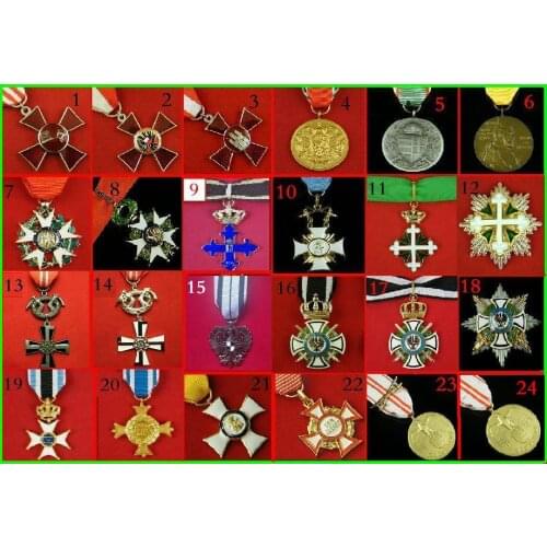 WWI WW1 German Hohenzollern ,Prussian ,Saint Maurice, Knight ,Bavarian Military Legion of Honour CROSS MEDAL BADGE