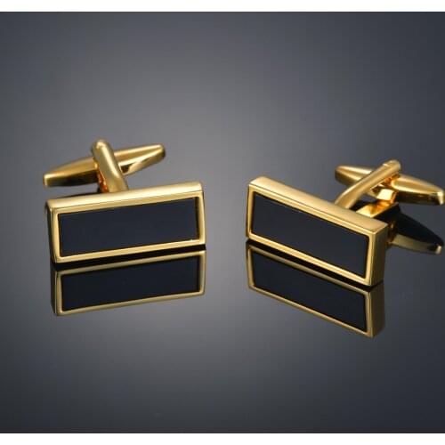 Supply enamel dripping oil Cufflinks sleeve nails metal stamping gold strip dripping oil Cufflinks GOLD PLATED CUFFLINKS acces
