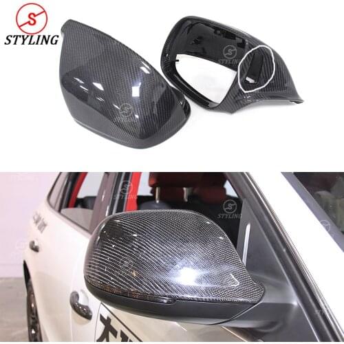 Q5 Q7 mirror cover For Audi SQ5 carbon fiber rear side view mirror cover Replacement with lane assist 2009-2016 2017 2018 2019