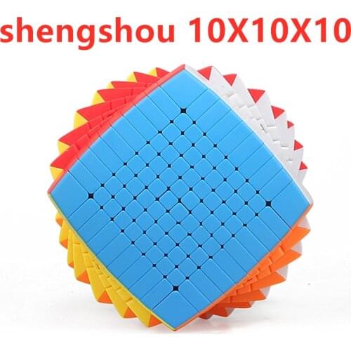 Shengshou 10x10x10 Magic Cube 10x10 Speed Cube 10 Layers big cubo magico for Children Gifts Chanllenge educational toys