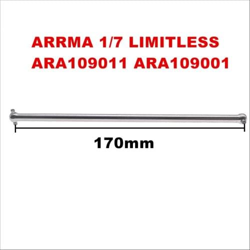 RCAWD#45 steel rear center dogbone 170mm drive shaft avoid vibration for 1-7 Arrma ARA109011 ARA109001 Infraction Limitle V1&V2