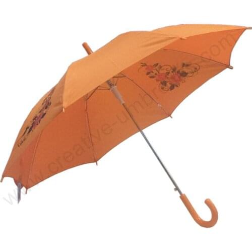 Ex-factory Auto open anti-thunder fiberglass windproof baby parasol environmental children kid promotion advertising parasol
