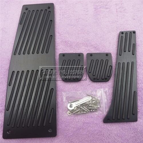 High Quality Car Accessories For BMW E60 AT/MT Accelerator Brake Footrest Pedal Sticker,Aluminium alloy Styling Plate Pads