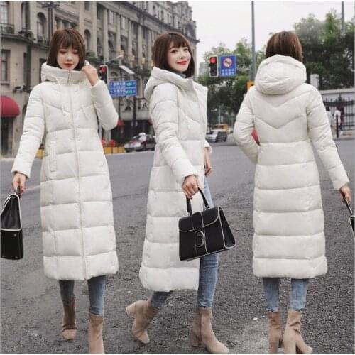 S-6XL autumn winter Women Plus size Fashion cotton Down jacket hoodie long Parkas warm Jackets Female winter coat clothes