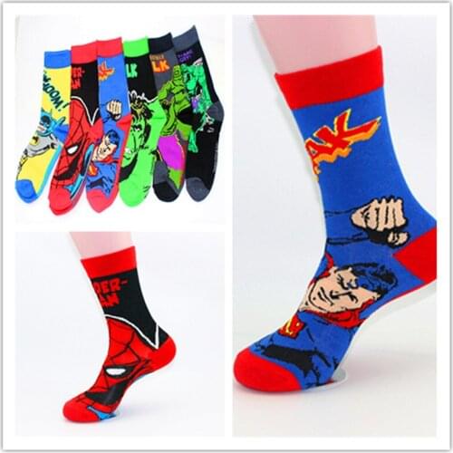 Anime hero sock Cosplay Superhero Cotton cartoon personality tube socks trend stockings comics socks prop