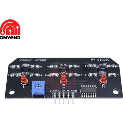 DC 5V 3 Channel Infrared Line Tracker Sensor Module Trio Detector Output TCRT5000 Sensor 10mm Distance For Robot Kit AVR/ARM/PIC