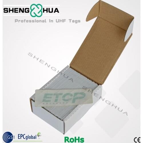 50pcs/lot Cheap price Adhesive long Range Passive RFID Windshield Tag Sticker Disposable for Vehicle Access Control Management