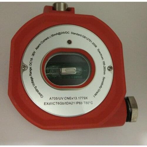 A705/UV Dry contact Explosion proof UV flame detector Fire alarm relay output Fault alarm relay output EXdIICT6