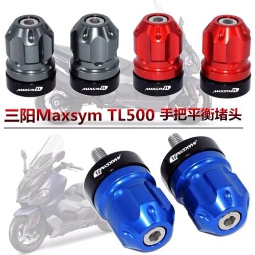 Motorcycle Accessories cnc Handlebar Grips knobs Anti-Skid scooter Handle Bar Ends plug End cap Slider SYM MAXSYM TL 500 TL500