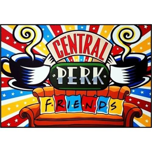 DIY 5D Diamond Painting Friends TV Show Central Perk Full Drill Embroidery Diamant Painting Mosaic Cross Stitch Home Wall FH167