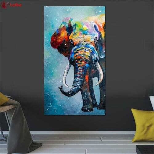 Diamond painting Modern Abstract Blue Elephant Animal new 5d diamond embroidery cross stitch full square round 3D DIY graffiti
