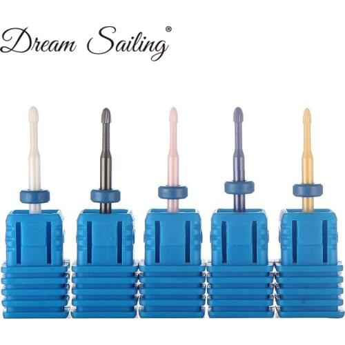 Ceramic Carbide Nail Drill Bit Nail Art Tool Cuticle Cleaner Electric Manicure Drill Machine Nail Accessories Milling Flame