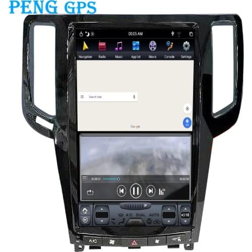 Car Radio Player Tesla Vertical Screen For Inifiniti G25 G37 2007-2013 GPS Navigation Tape Recorder Headunit Multimedia Player