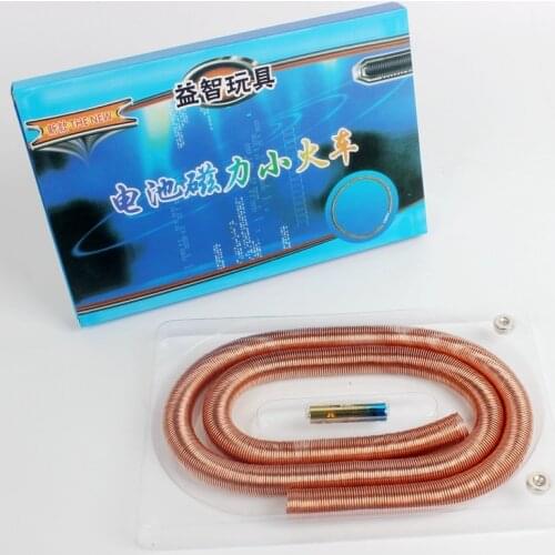 Electromagnetic power battery train maglev train toy primary school childrens science experiment technology production