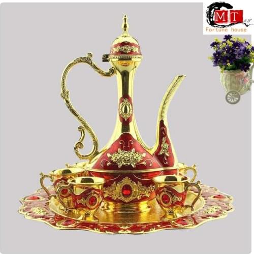 Home Hotel Pure Silver Kettle Teapot High-end Gift Collection Home Hotel Pure Silver Pot Teapot Shot Glasses Set Wine Glass Set