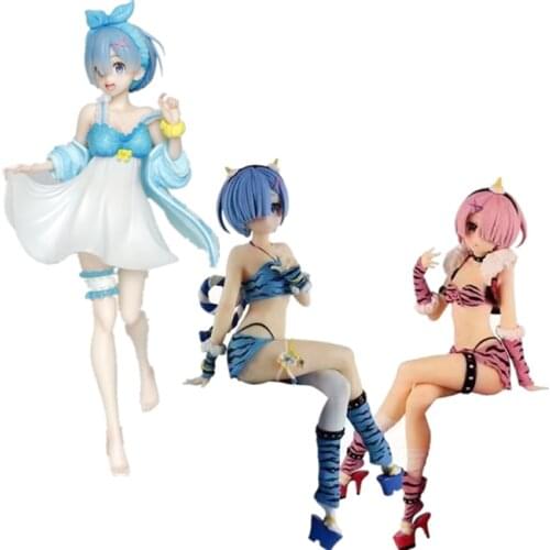 Anime Re: Life a Different World from Zero Rem Swimsuit Version Rem PVC Action Figure Model Collectible Toy Doll Gifts