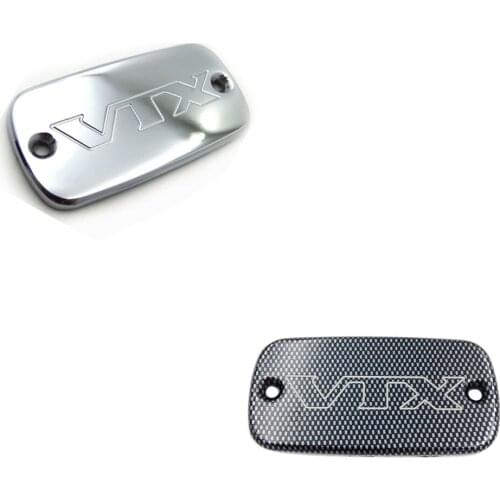 Aftermarket free shipping motorcycle parts Chrome Brake Fluid Reservoir Cap Cover "VTX" For 2002-2011 Hond VTX 1800