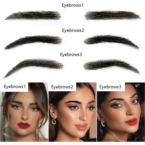 Women Natural Hair Like Eyebrow Makeup Waterproof Eyebrow Tattoo Sticker Long Lasting Natural Fake Eyebrow Stickers Cosmetics