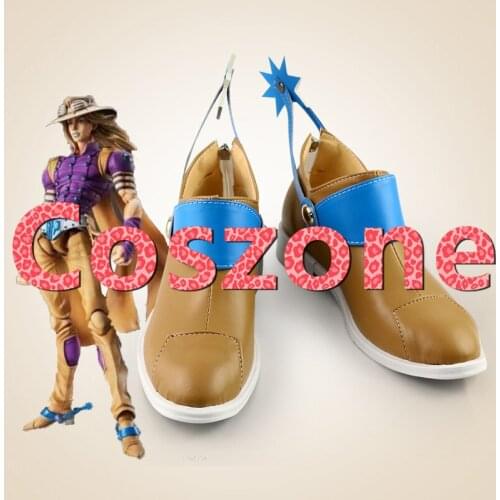 JoJos Bizarre Adventure Julius Caesar Zeppeli Cosplay Shoes Boots Halloween Cosplay Costume Accessories Version 2