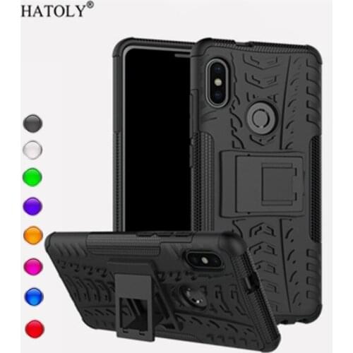 For Xiaomi Redmi Note 5 Pro Case Anti-knock Bumper Heavy Duty Armor Hard Stand Silicone Phone Back Cover Redmi Note 5 Pro Case
