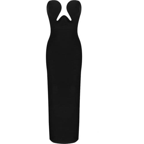 Sexy Women Bandage Dress New Sexy Strapless Bodycon Dress Elegant Party Club Celebrity Ladies Clothing